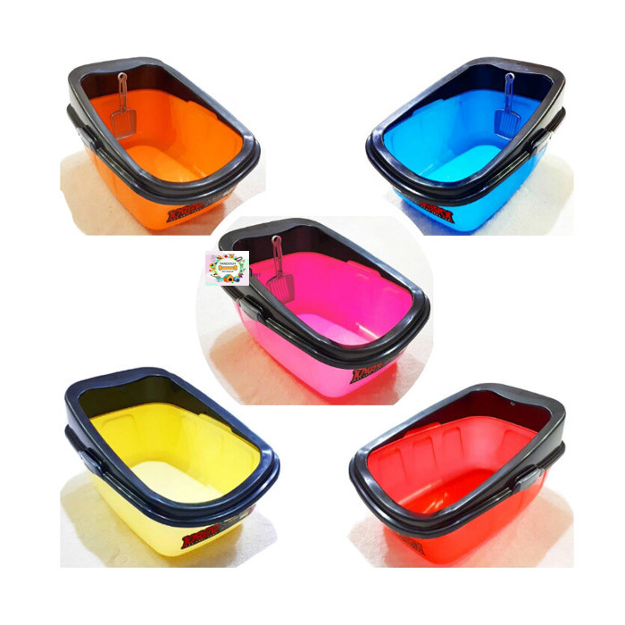 ظرف خاک لبه دار گربه به همراه بیلچه جورج