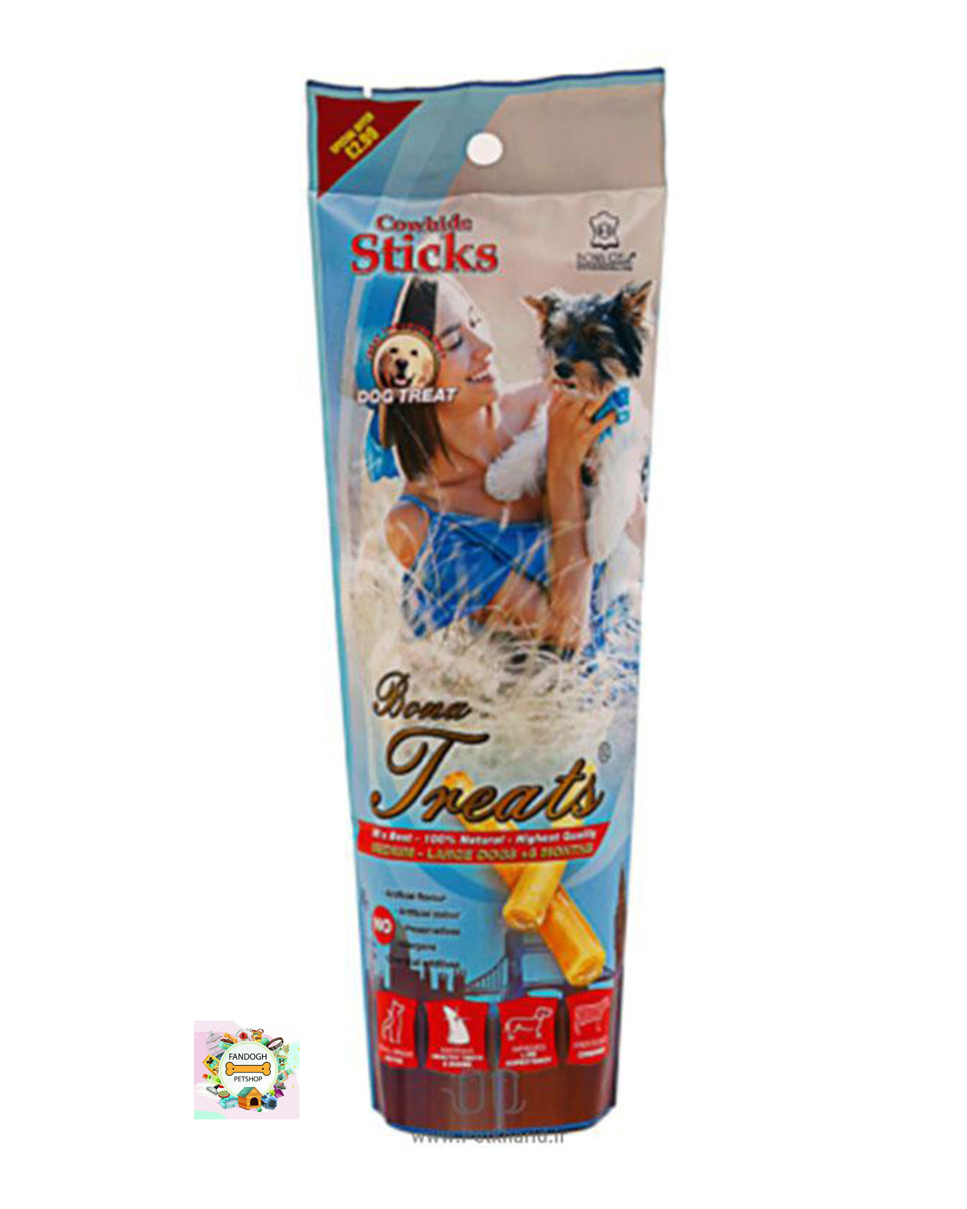 تشویقی سگ رولی ژلاتینی 80 گرمی بوناژلا